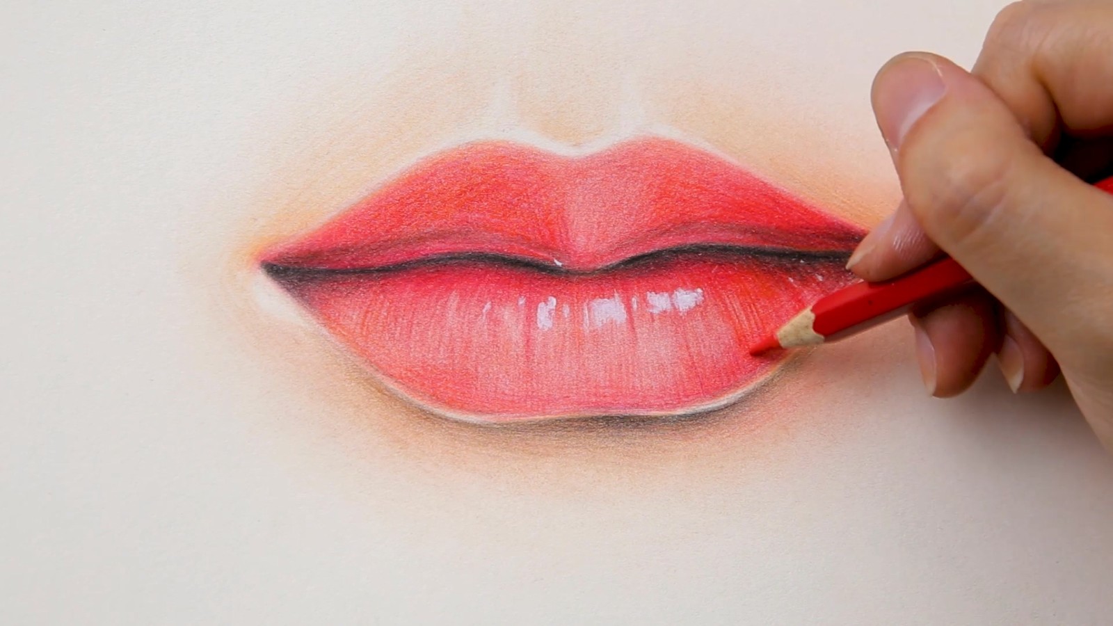 彩铅画：手绘嘴巴，一起来看看专业化妆师是如何画出超逼真的嘴巴的吧